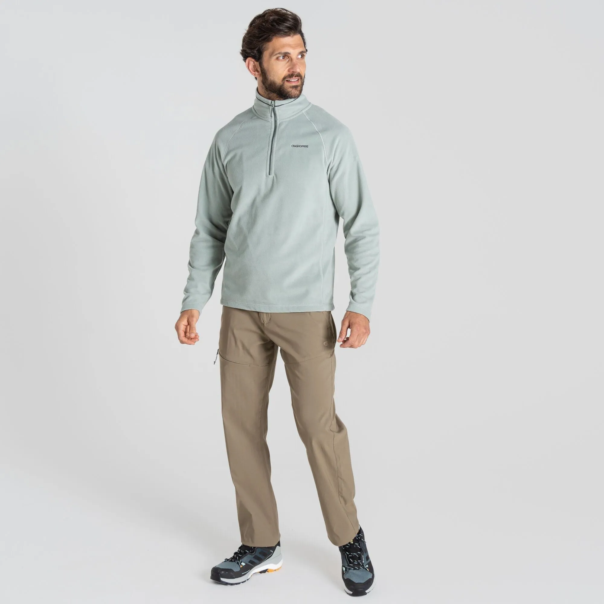 Craghoppers Mens Corey Half-Zip Fleece-LICHEN