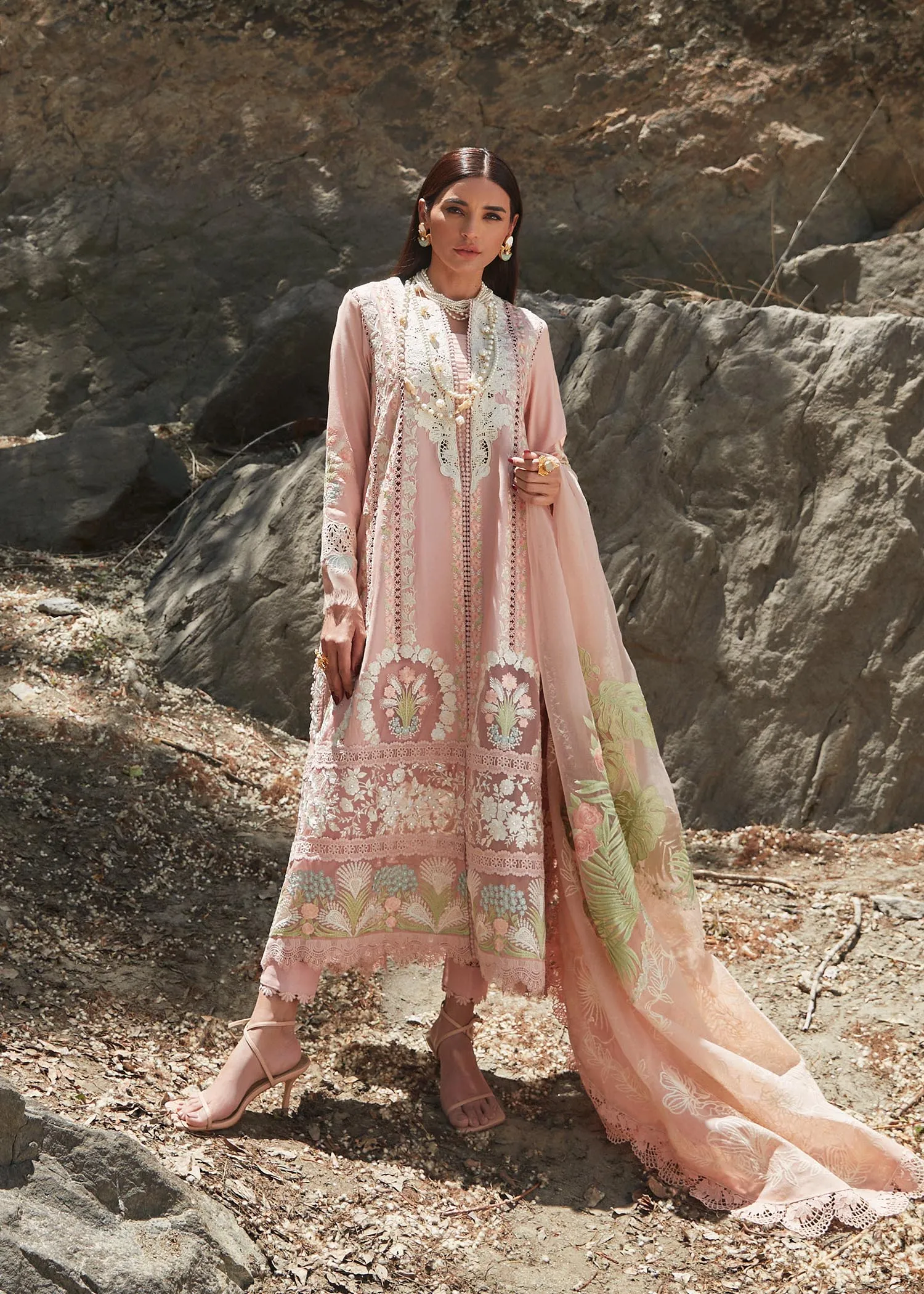 Crimson X Saira Shakira Luxury Lawn Collection – Chikkankari Affair - D2 B