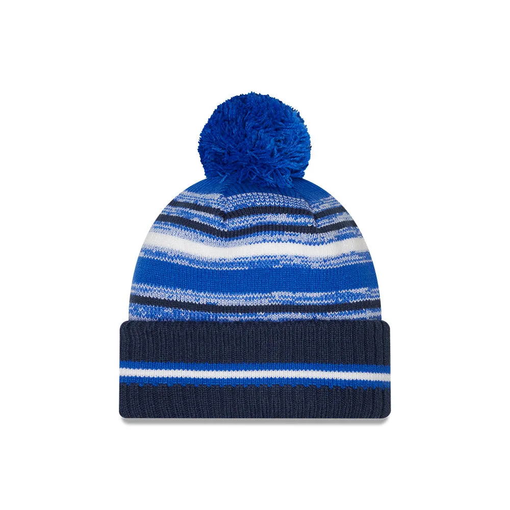 DALLAS MAVERICKS NEW ERA HORSE HEAD SPORT STRIPE POM KNIT