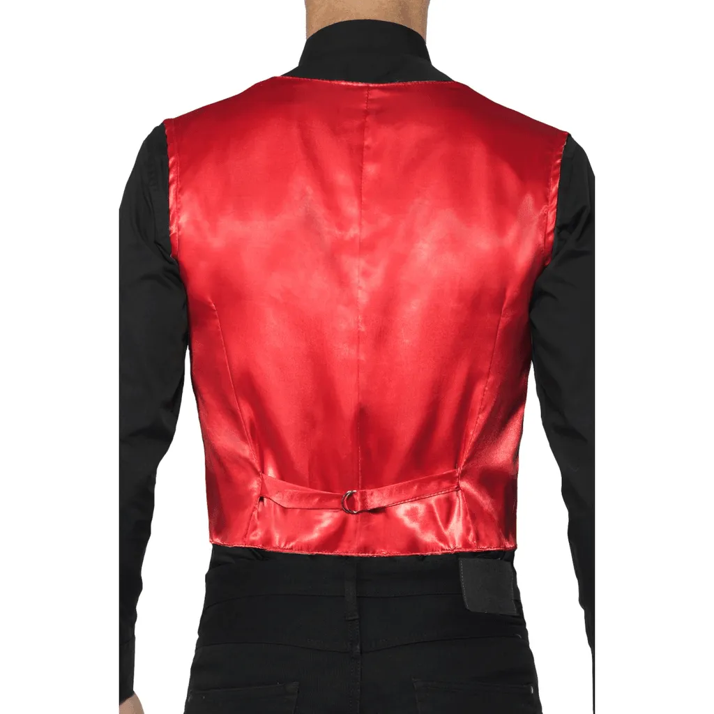 Dapper Red Sequin Adult Vest