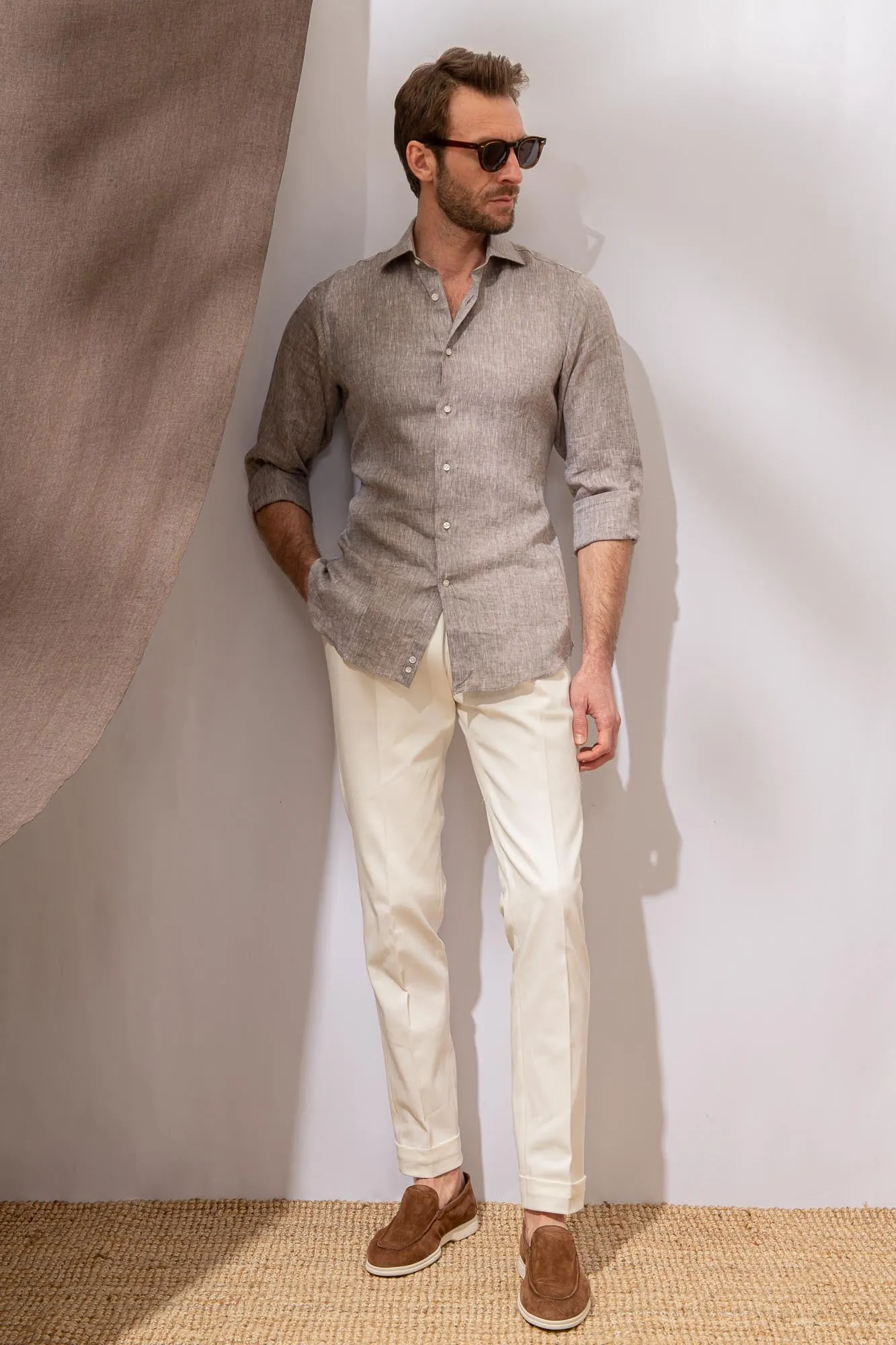 Desert linen shirt - Made in Italy