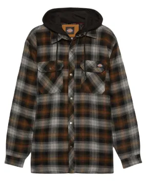 Dickies Fleece Hood Flannel Shirt Jacket