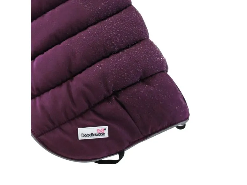 Doodlebone Puffer Jacket Punch & Burgundy Size 1-3