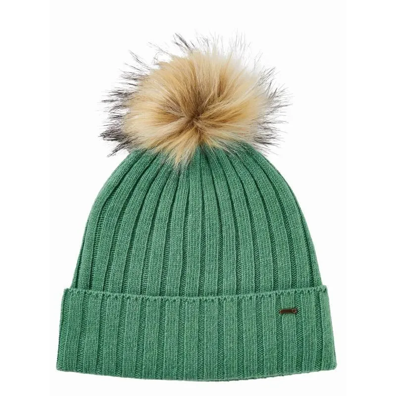 Dubarry Curlew Ladies Faux Fur Bobble Hat - Crab Apple