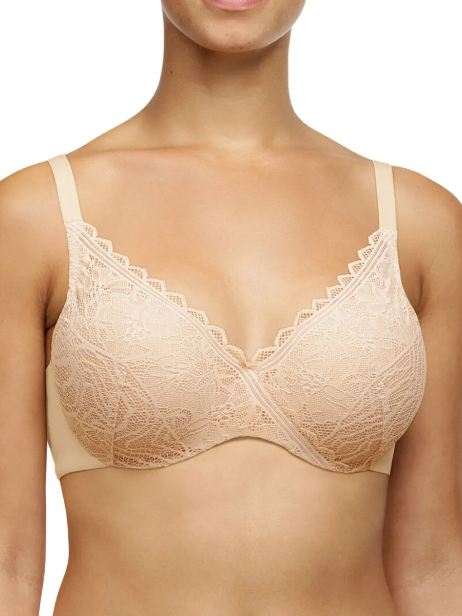 Easy Feel Floral Touch Covering Memory Foam Bra - Golden Beige