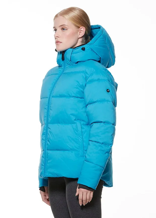 Eloise Puffer Short Jacket Turquoise