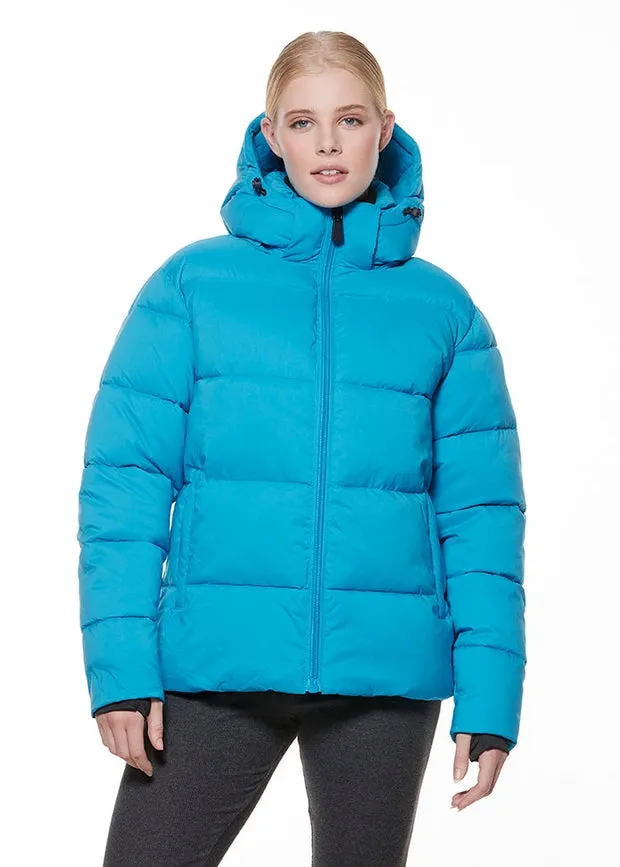 Eloise Puffer Short Jacket Turquoise