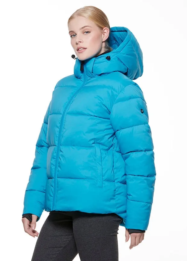 Eloise Puffer Short Jacket Turquoise