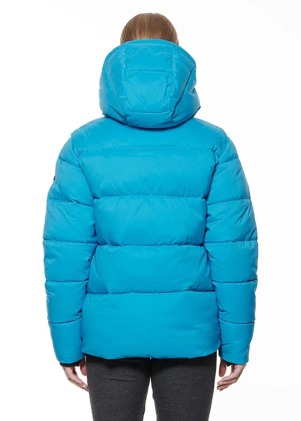 Eloise Puffer Short Jacket Turquoise