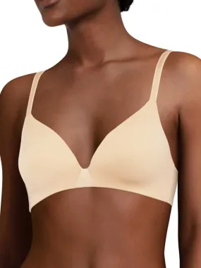 Essentiall Wirefree Triangle T-Shirt Bra - Golden Beige