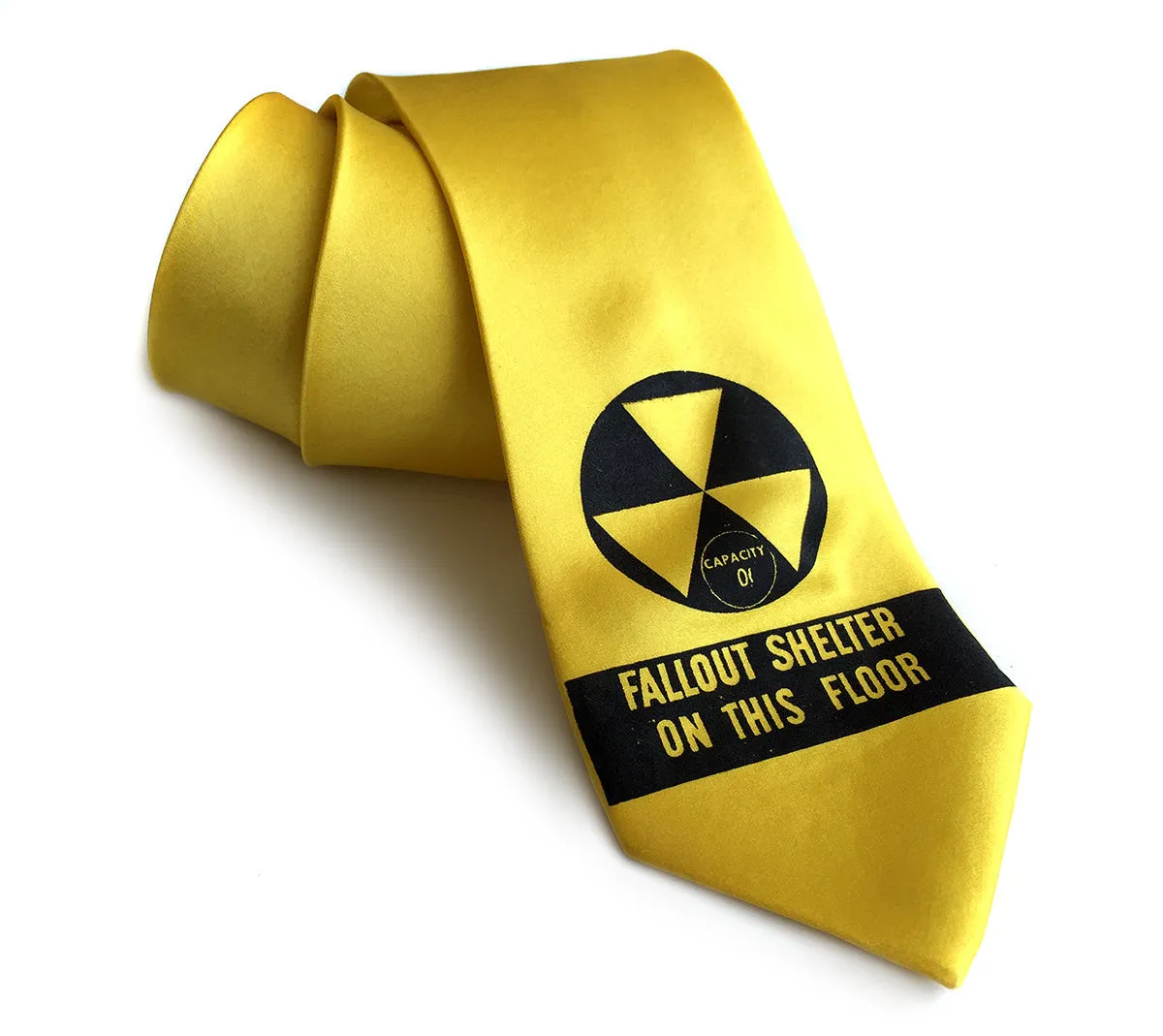 Fallout Shelter Necktie. Cold War Era Tie