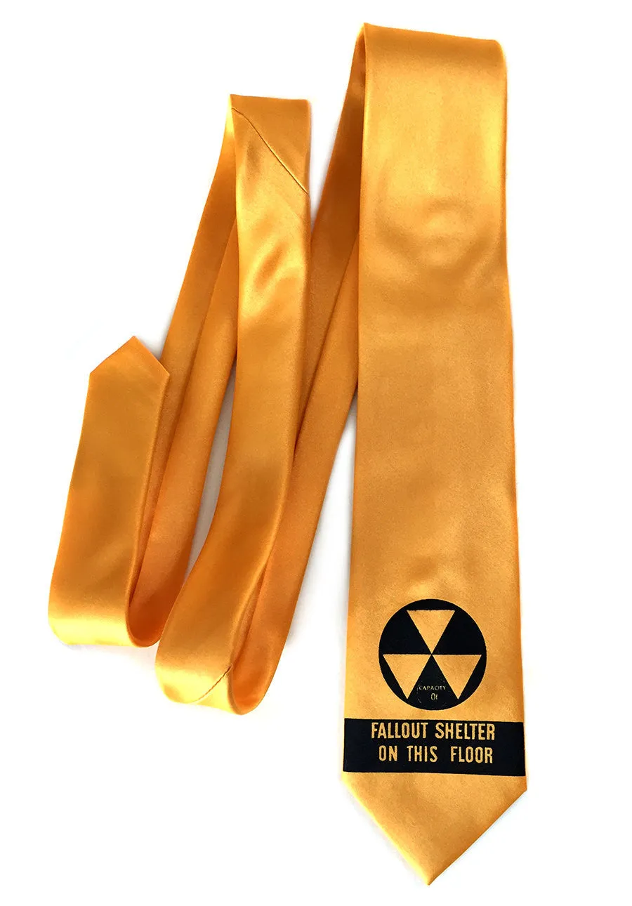 Fallout Shelter Necktie. Cold War Era Tie