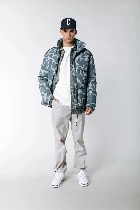 Finch Clean Camo Puffer Jacket | Dark Grey