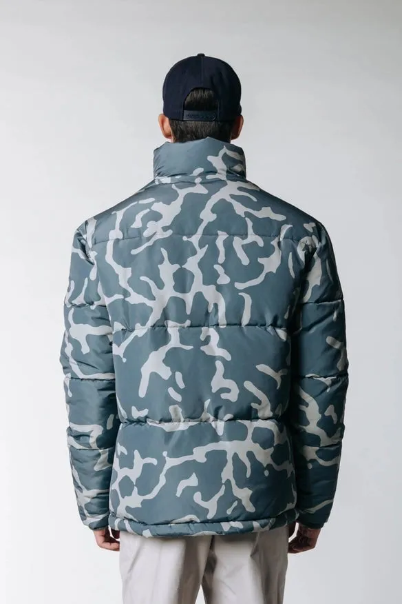 Finch Clean Camo Puffer Jacket | Dark Grey