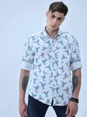 Flying Bird Digital Printed Full Shirt