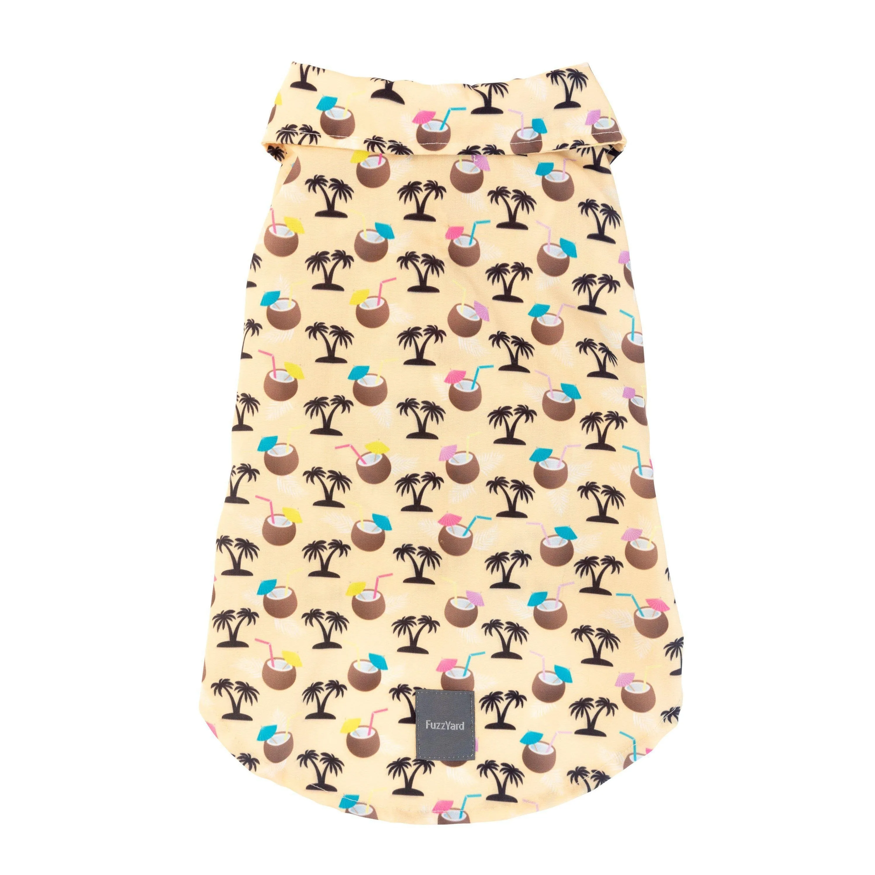 FuzzYard | Sandy Coconut Hawaiian Dog Shirt