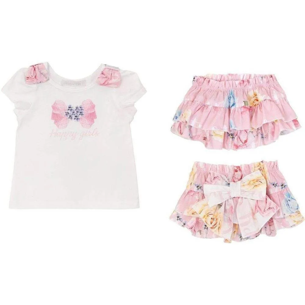 Girls T-Shirt & Skirt Set