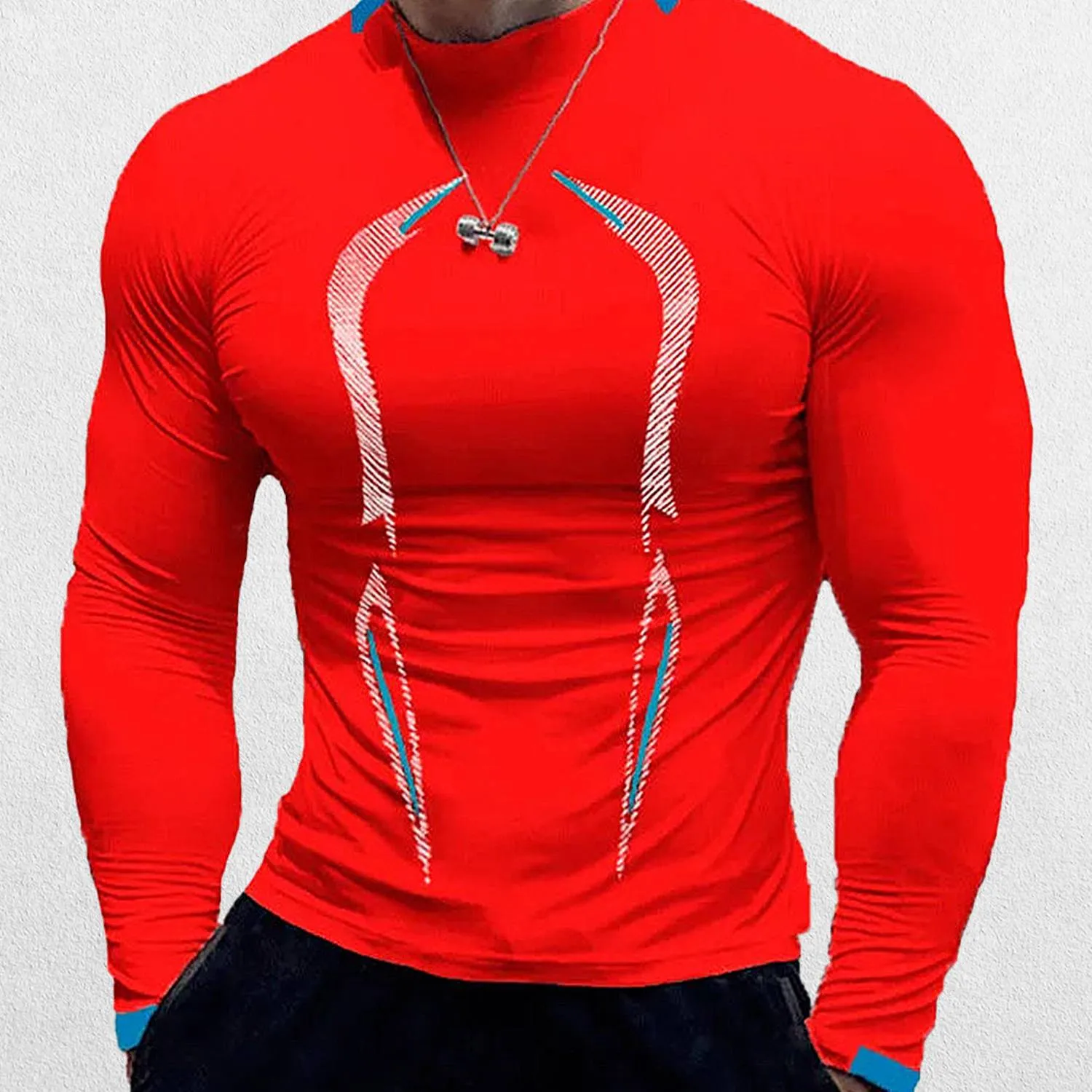 GPW Men's Long Sleeve Compression T-Shirt - Quick Dry Fitness Top