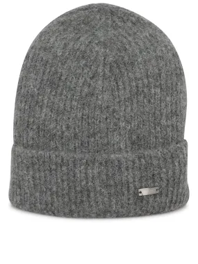 Grey Soft Touch Beanie Hat