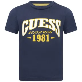 Guess Baby Boys T-Shirt - Cotton Logo T-Shirt