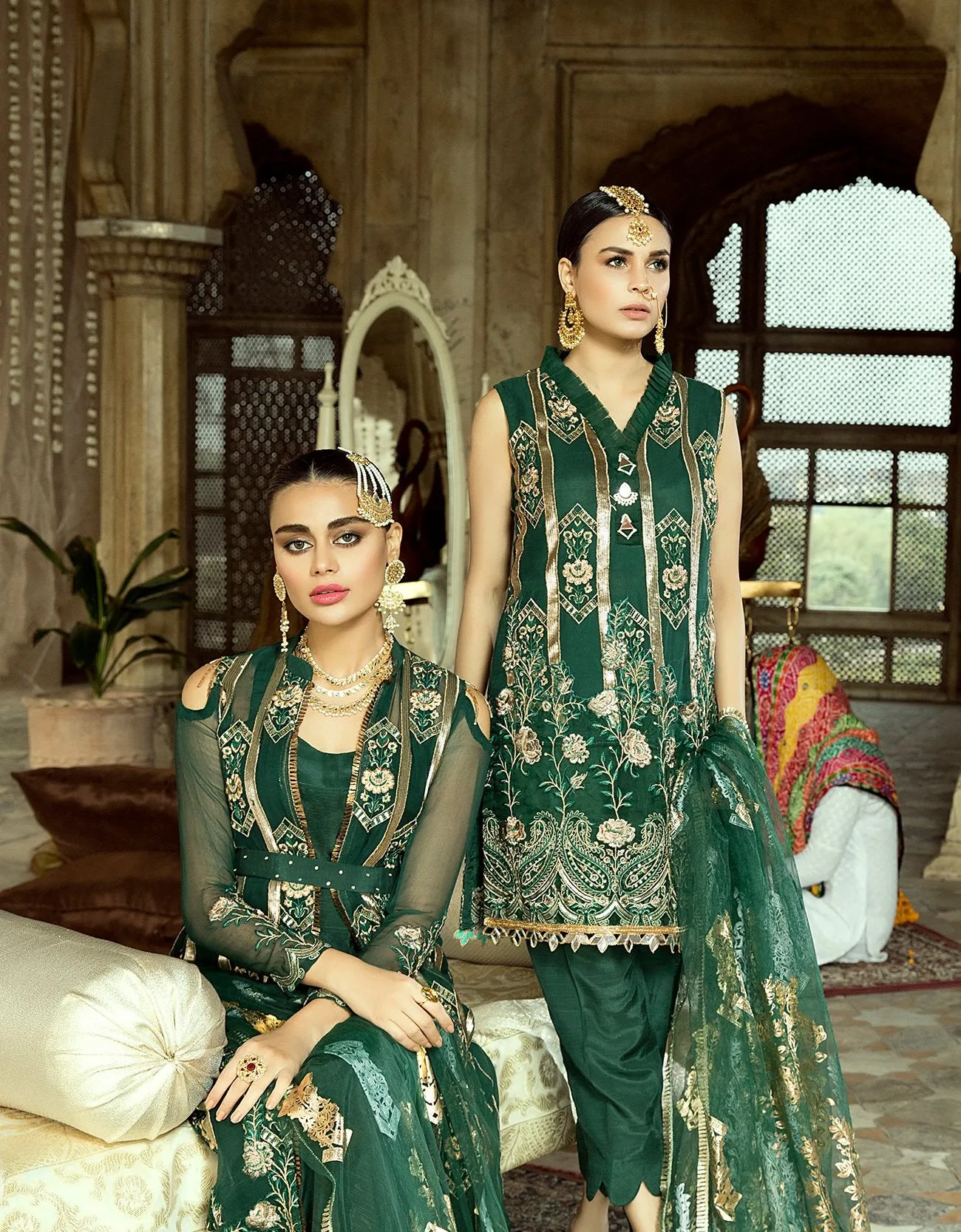 Gul-e-Azal Luxury Chiffon Collection – Lime Less Allegory