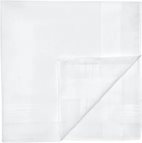 Handkerchief Men's - White Linen Hand Rolled Hem