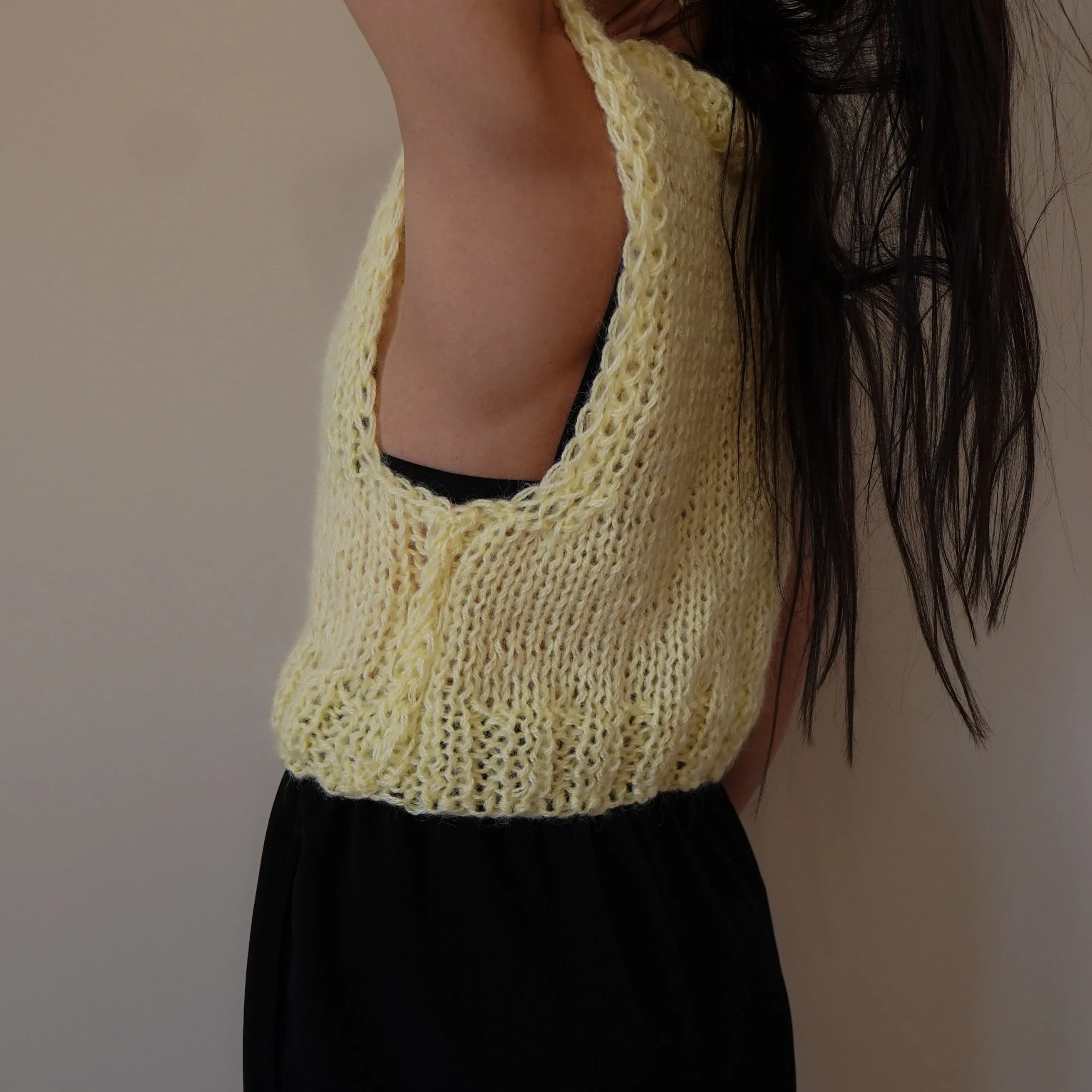 Happy Yellow Knitted Vest