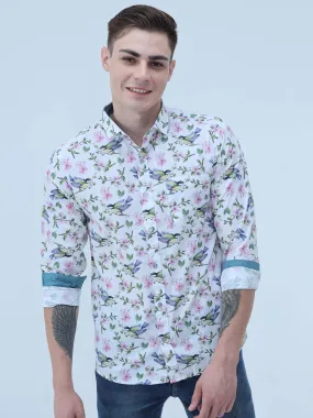 Hummy Bird Digital Printed Full Shirt