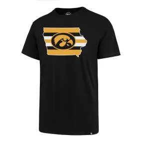 Iowa Hawkeyes 47 Brand Jet Black Regional Super Rival T-Shirt