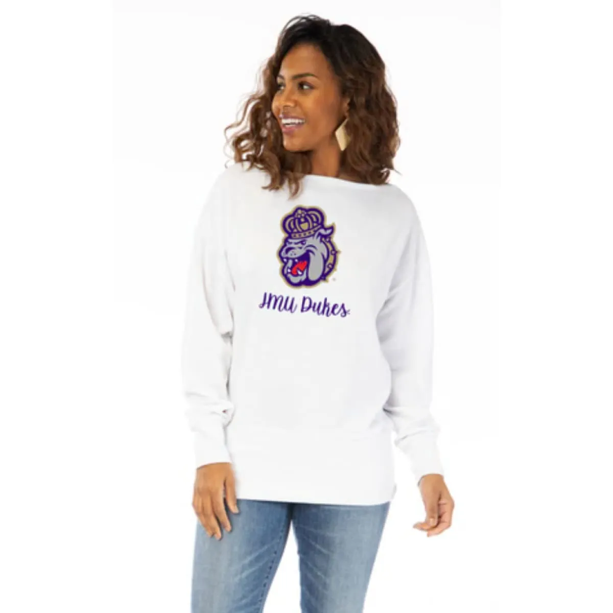 JMU Dukes Lainey Raglan top