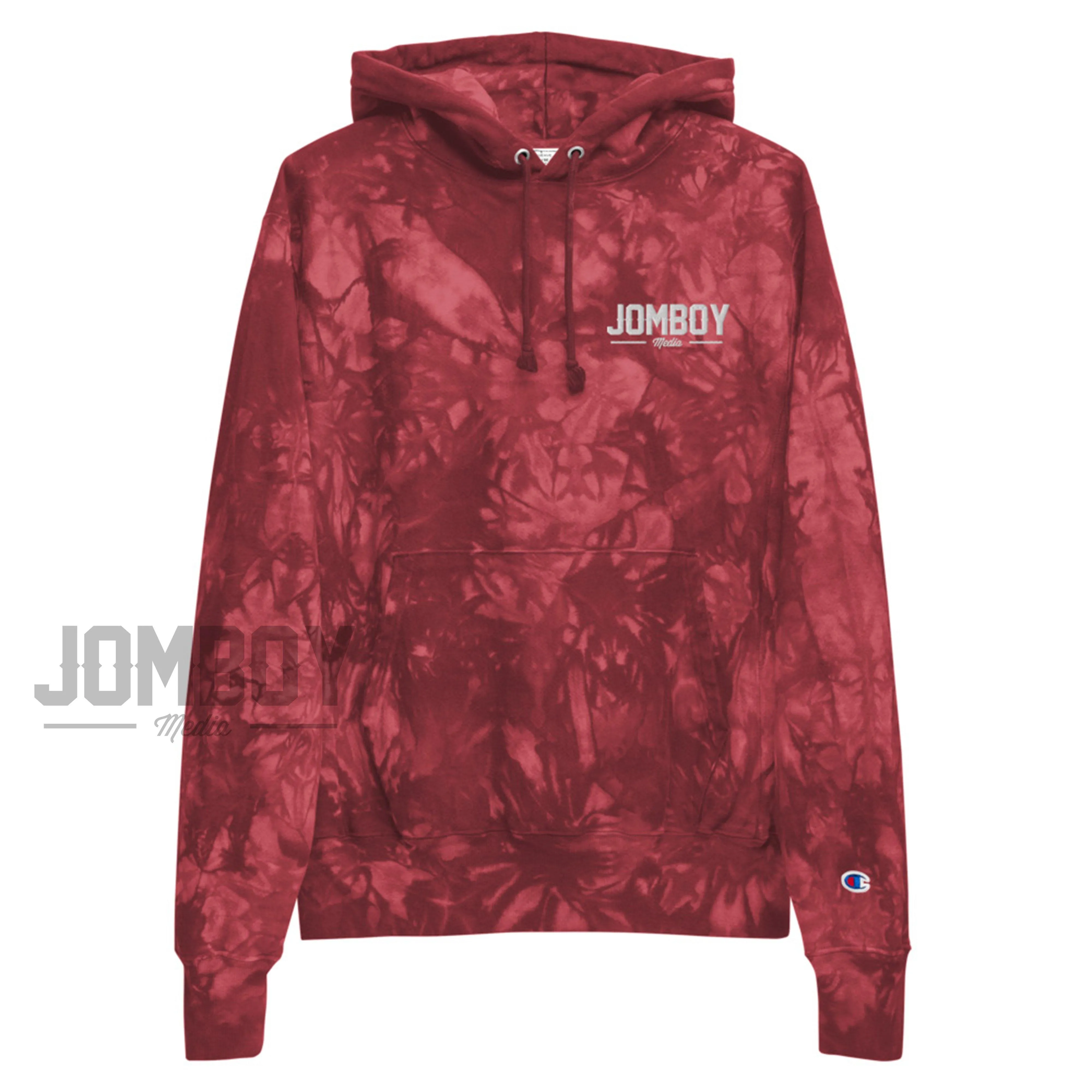 Jomboy Media Logo | Embroidered Tie-Dye Hoodie