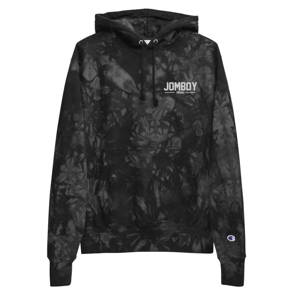 Jomboy Media Logo | Embroidered Tie-Dye Hoodie