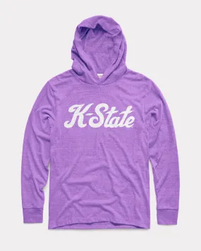 K-State Script Lavender Lightweight Hoodie