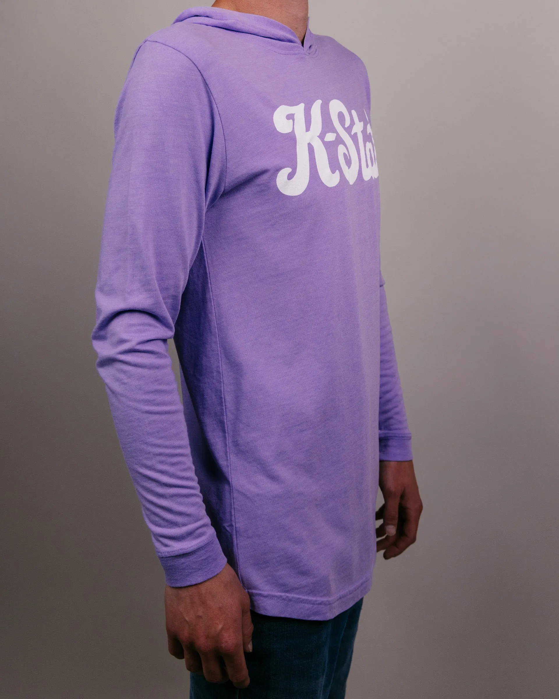 K-State Script Lavender Lightweight Hoodie