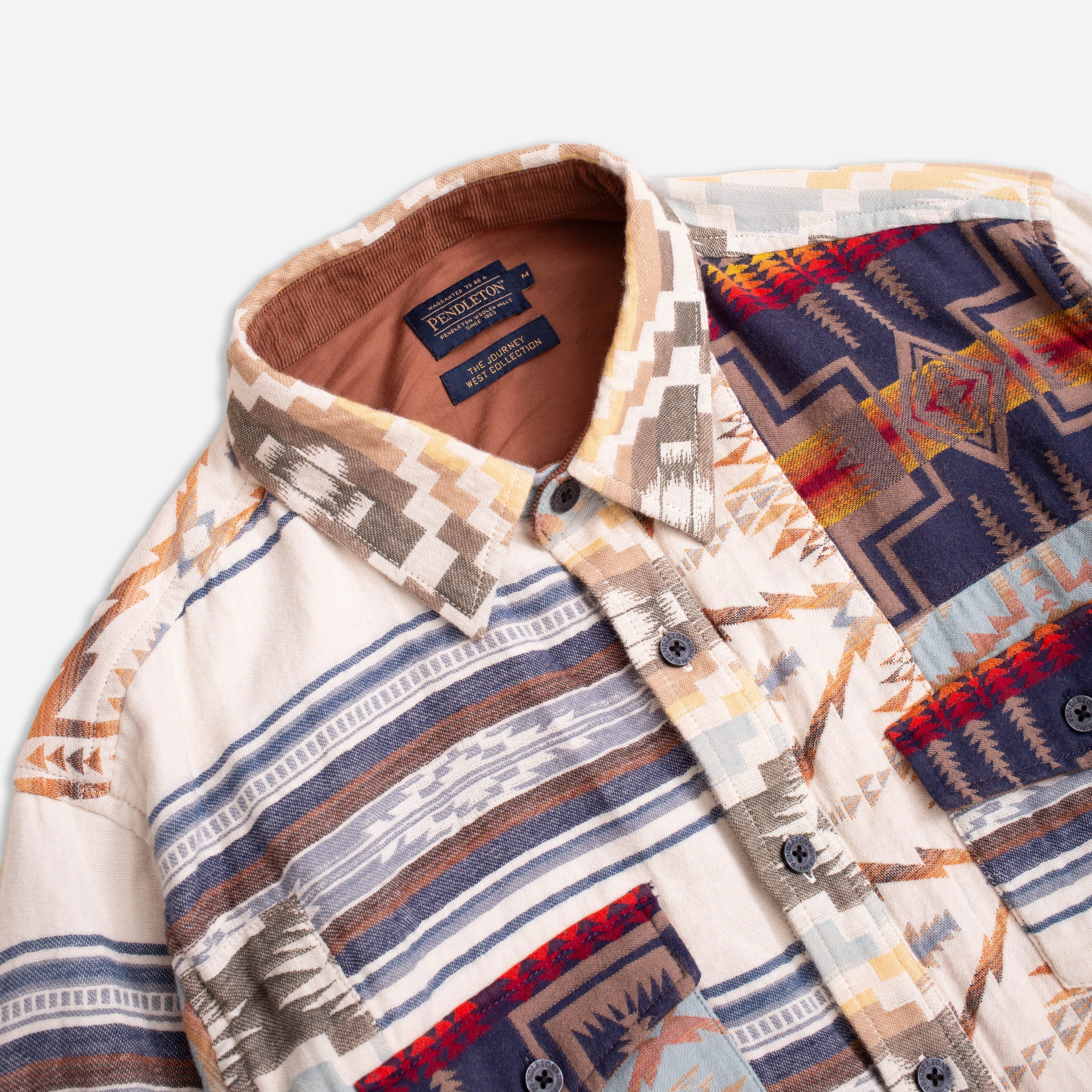 LA PINE PATCHWORK OVERSHIRT - MULTI