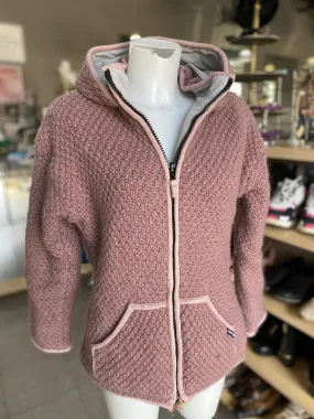 Laundromat fleece lined wool cardi/jacket L