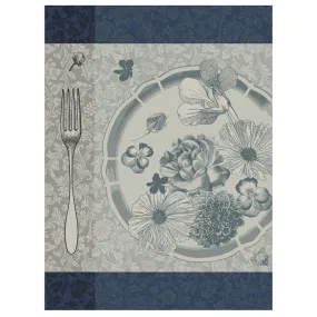 Le Jacquard Francais Tea Towel "Fleurs a Croquer" Blue