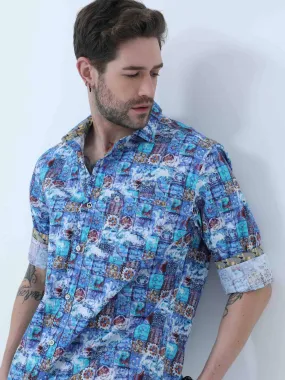 Limited edition - Blue Mischief Casual Full Shirt