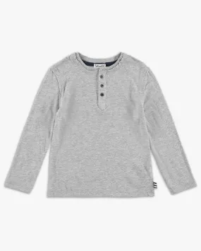 Little Boy Long Sleeve Henley Top