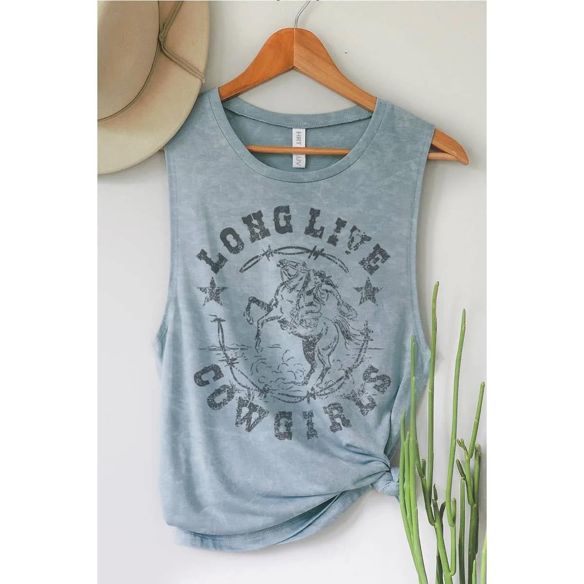 Long Live Cowgirls Graphic Tank Top at Bourbon Cowgirl