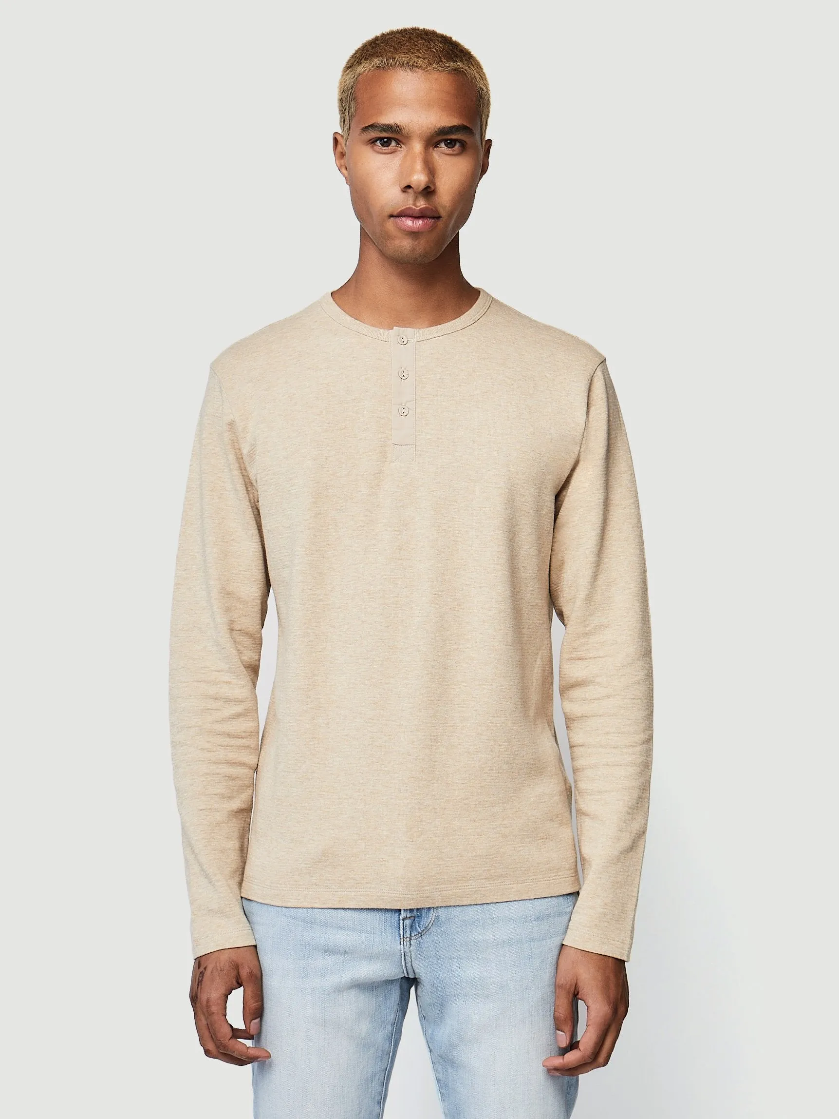 Long Sleeve Henley -- Prairie