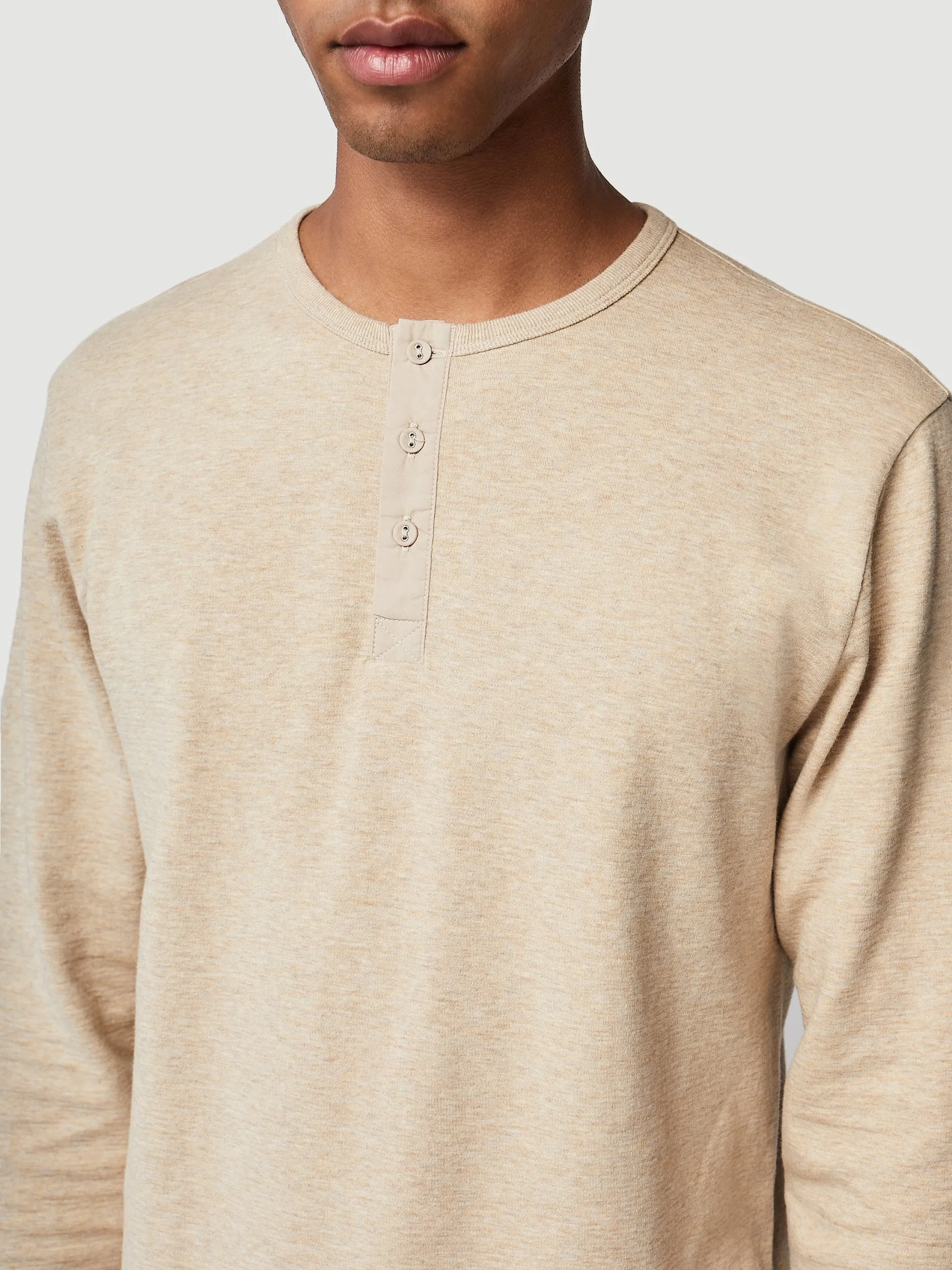 Long Sleeve Henley -- Prairie