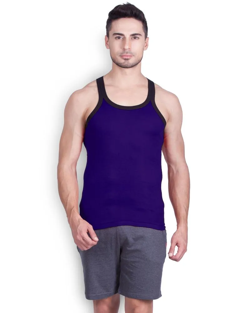 LUX - GenX Gym Vest - 5501 - Mens Sleeveless Gym Vest - Navy Blue