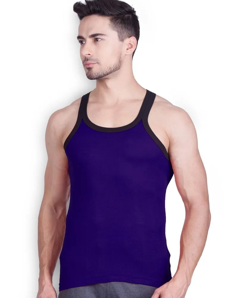 LUX - GenX Gym Vest - 5501 - Mens Sleeveless Gym Vest - Navy Blue