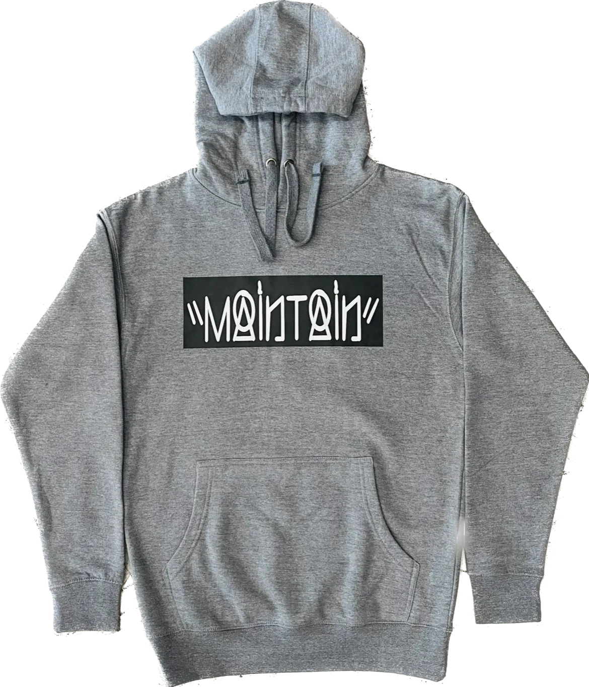 Maintain Black Box Remix  Grey Hoodie