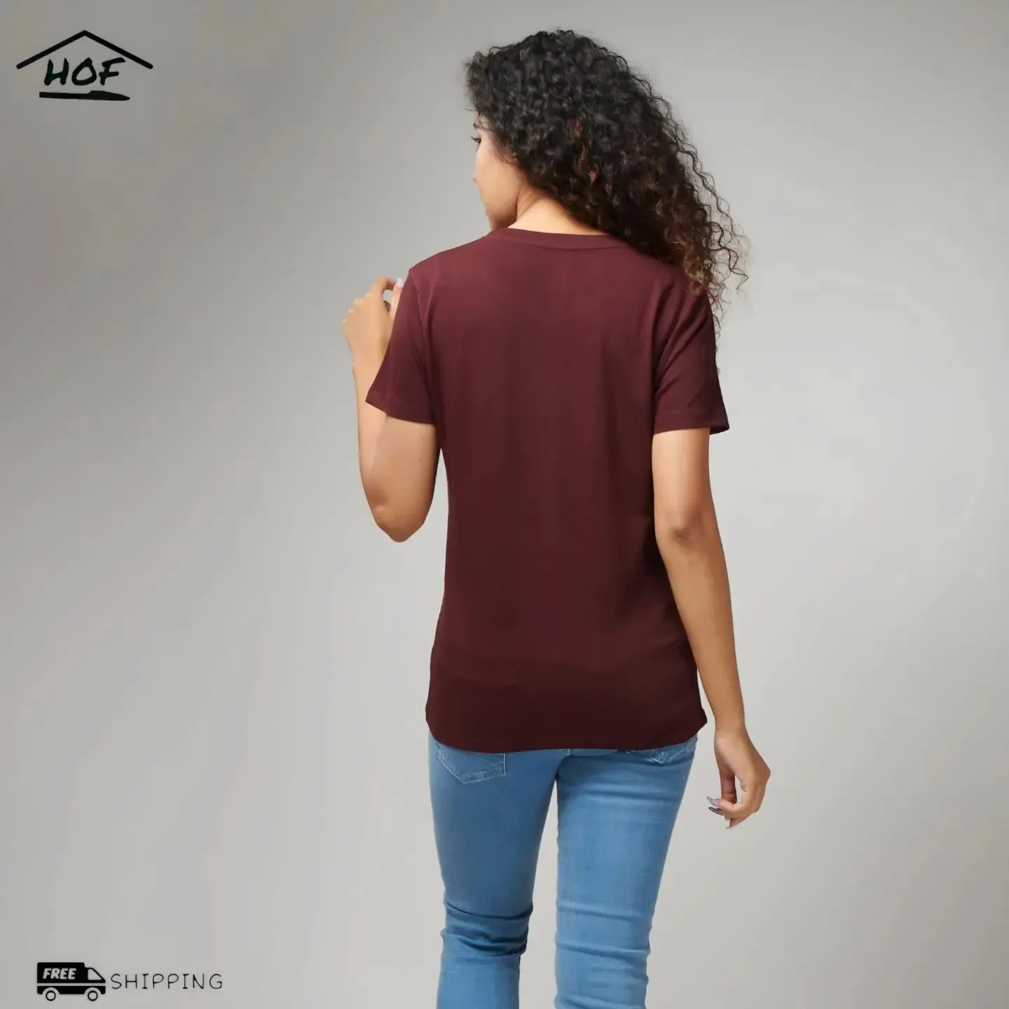 Maroon Half Sleeve T-Shirt