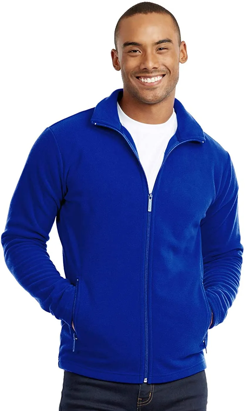 Men's Full-Zip Polar Fleece Lined Jacket Outdoor Warm Winter Coat with Pockets