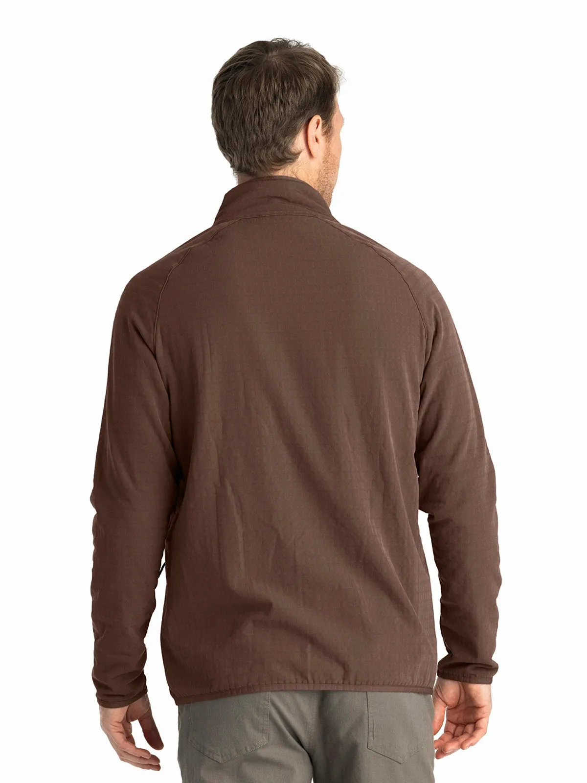 Men's Gridback Fleece Jacket - Mustang