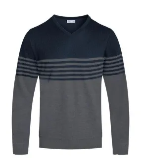 Mens Knit VNeck Pullover Sweater