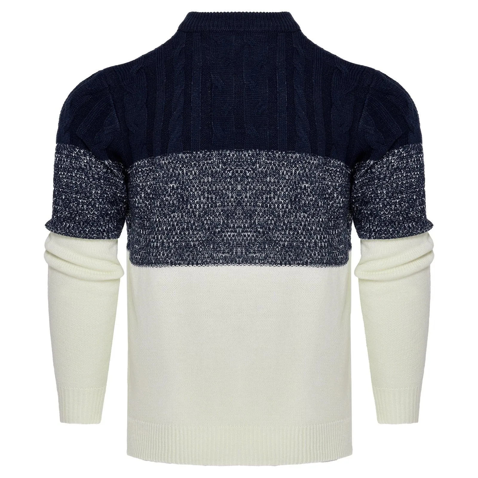 Men's Trendy Color Block Pullover Sweater